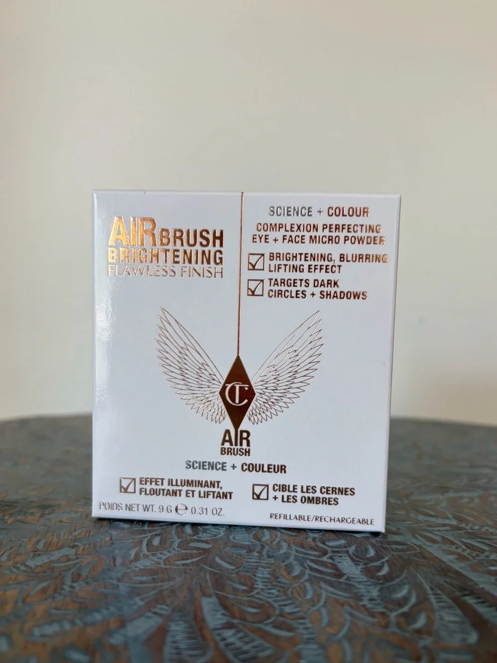 Charlotte Tilbury Airbrush Brightening Flawless Finish Setting Powder Tan-Deep